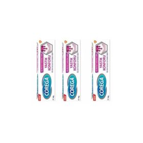 Corega Yastık Konforu 3x40 gr Diş Protezi Yapıştırıcı Krem