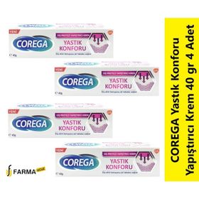 Corega Yastık Konforu 4x40 gr Diş Protezi Yapıştırıcı Krem