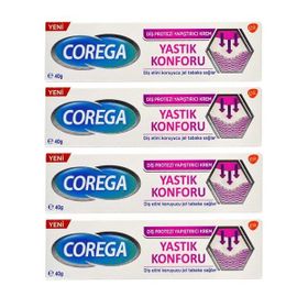 Corega Yastık Konforu 4x40 gr Diş Protezi Yapıştırıcı Krem