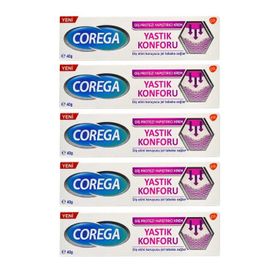 Corega Yastık Konforu 5x40 gr Diş Protezi Yapıştırıcı Krem