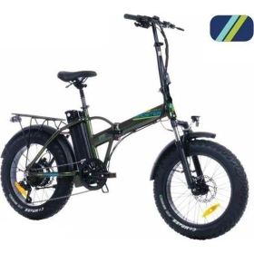 Corelli Broster Valco Fat Bike 42 cm MD 20 Jant 7 Vites Metalik Mavi Elektrikli Katlanır Bisiklet