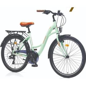 Corelli Glowie 410H V 24 Jant 21 Vites Beyaz Kahve Kadın Şehir Bisikleti