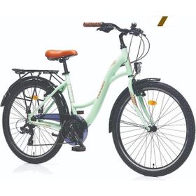 Corelli Glowie 410H V 24 Jant 21 Vites Beyaz Kahve Kadın Şehir Bisikleti