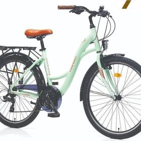 Corelli Glowie 410H V 24 Jant 21 Vites Beyaz Kahve Kadın Şehir Bisikleti