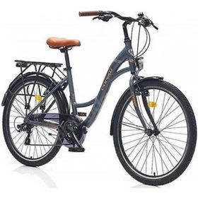 Corelli Glowie 410H V 24 Jant 21 Vites Mat Gri Kahve Kadın Şehir Bisikleti