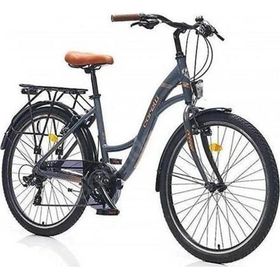 Corelli Glowie 410H V 24 Jant 21 Vites Mat Gri Kahve Kadın Şehir Bisikleti