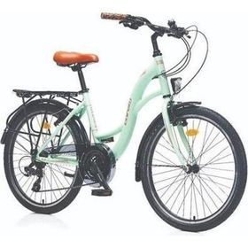 Corelli Glowie 510H V 28 Jant 21 Vites Mint Yeşil Kahve Kadın Şehir Bisikleti