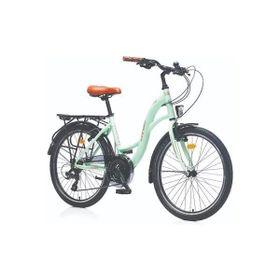 Corelli Glowie 510H V 28 Jant 21 Vites Mint Yeşil Kahve Kadın Şehir Bisikleti