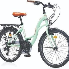 Corelli Glowie 510H V 28 Jant 21 Vites Mint Yeşil Kahve Kadın Şehir Bisikleti