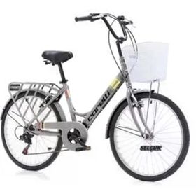 Corelli Squab 408H V 24 Jant 6 Vites Antrasit Gri Kadın Şehir Bisikleti