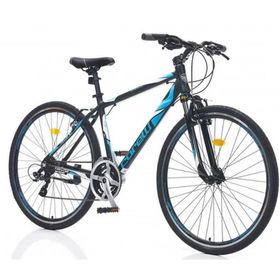 Corelli Trivor 5.1 V Fren Shimano 21 Vites 28 Jant 18 Kadro Koyu Gri Mavi Beyaz Şehir Tur Bisikleti