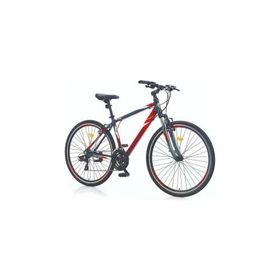 Corelli Trivor Shimano Koyu Gri Kırmızı Beyaz 5.1 V Fren 21 Vites 28 Jant 18 Kadro Şehir Tur Bisikleti
