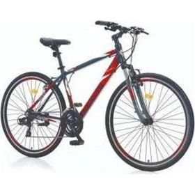 Corelli Trivor Shimano Koyu Gri Kırmızı Beyaz 5.1 V Fren 21 Vites 28 Jant 18 Kadro Şehir Tur Bisikleti