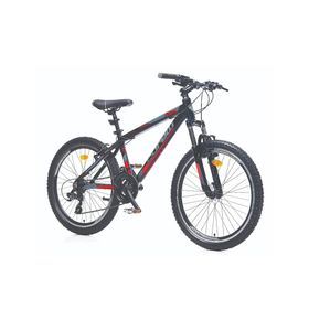 Corelli Via 1.3 24 Jant 21 Vites V Fren Full SH Sistem Black Red Grey Dağ Bisikleti