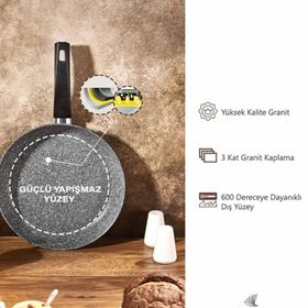 Cornella Cook 7 Parça Gri Granit Tencere Seti