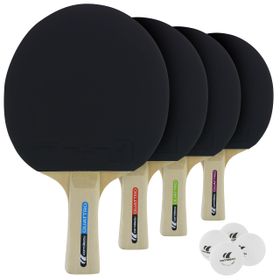 Cornilleau Sport Pack Quattro ITTF Onaylı 4 Adet Raket + 4 Adet Top Masa Tenisi Seti
