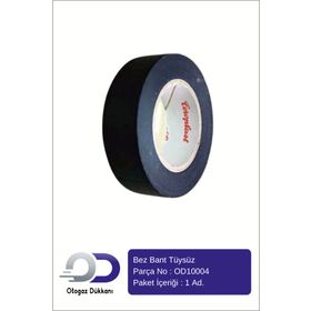 Coroplast 19 mm x 15 m Siyah Tüysüz Bez Bant