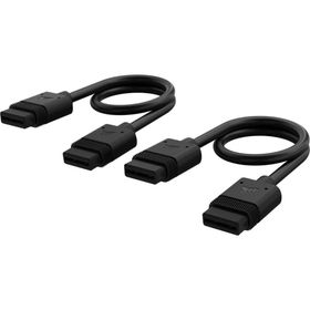 Corsair CL-9011120-WW 2x0.20 mt Düz Konnektörlü Siyah 2x200 mm Black iCUE LINK Kablosu