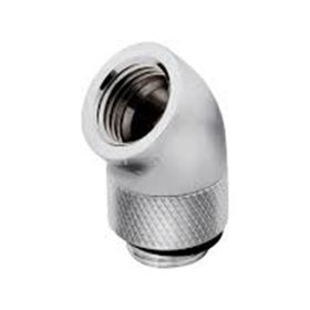 Corsair CX-9055001-WW XF Adapter 2-pack 45° Angled Rotary Chrome Fitting Adapter