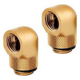 Corsair CX-9055010-WW Gold XF Adapter 2-pack 90° Angled Rotary Fitting Adapter