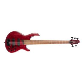 Cort 5 Telli Open Pore Burgundy Red B5 Element Opbr Bas Gitar