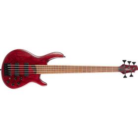Cort 5 Telli Open Pore Burgundy Red B5 Element Opbr Bas Gitar