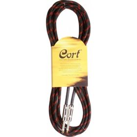 Cort CA526 BK Noısless 5 mt Gürültüsüz Siyah/Gold Gitar Kablo