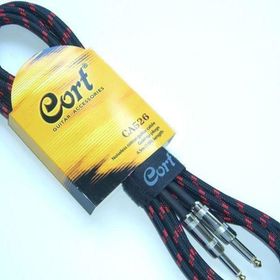 Cort CA526 BK Noısless 5 mt Gürültüsüz Siyah/Gold Gitar Kablo