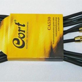 Cort CA530 BK Noısless 4.5 mt Gürültüsüz Siyah Gitar Kablo