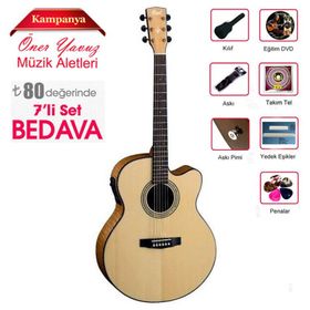 Cort CJ7X-LVB Elektro Akustik Gitar
