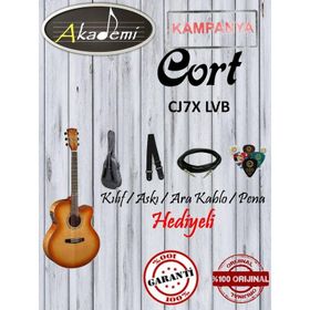 Cort CJ7X-LVB Elektro Akustik Gitar