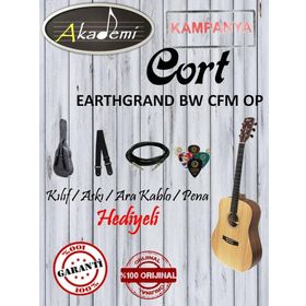 Cort EARTHGRANDBWCFMOP Cutaway Elektro Akustik Gitar