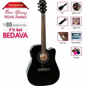 Cort MR700F-BKS Elektro Akustik Gitar