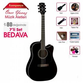 Cort MR710F-BK Elektro Akustik Gitar