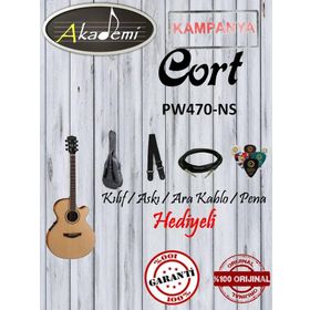 Cort PW470-NS Elektro Akustik Gitar