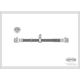 Corteco Land Rover Freelander 1.8 16V 2.0DI 98- 2.0TD4 00-06 Arka Fren Hortumu
