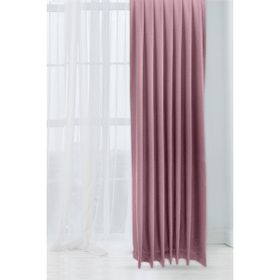 Cortibo Alaska Keten Gülkurusu Tek Kanat Pilesiz Gül Kurusu 80x250 cm Fon Perde