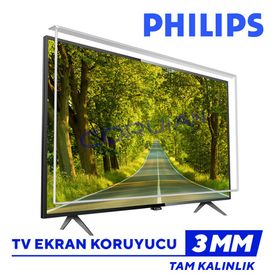 Coruian Philips 43PUS6504 3 mm Uyumlu TV Ekran Koruyucu