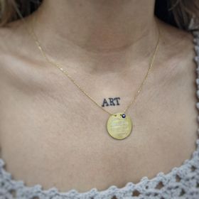 Coşar CZ1347N Renkli Taşlı Pramit Gümüş Kolye