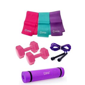 Cosfer 4 Parça Mor Pilates Seti