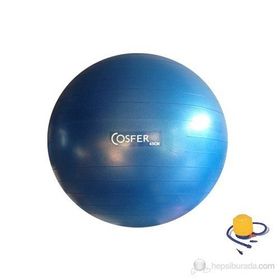 Cosfer Deluxe Anti-Burst Mavi 65 cm Pilates Topu