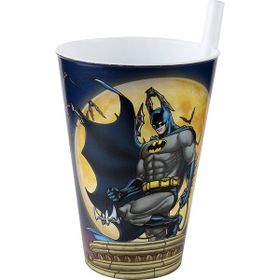Cosiness TP513A Batman Kapaklı 400 ml Pipetli Bardak
