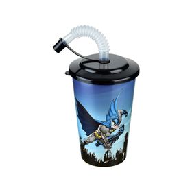 Cosiness TP513A Batman Kapaklı 400 ml Pipetli Bardak