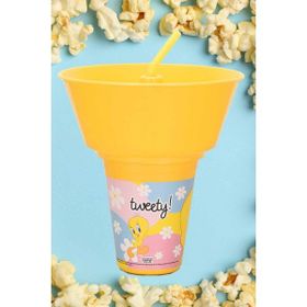Cosiness Tweety Yuvarlak Mısır Kovalı Pipetli Bardak