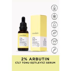 Coskim %2 Arbutin 30 ml Cilt Tonu Eşitleyici ve Aydınlatıcı Cilt Bakım Serumu