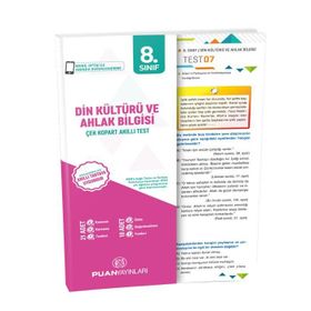 Coşku 8. Sınıf Din Kültürü ve Ahlak Bilgisi Kazanım Kontrol Testi & Ödev Testi - kollektif