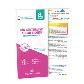 Coşku 8. Sınıf Din Kültürü ve Ahlak Bilgisi Kazanım Kontrol Testi & Ödev Testi - kollektif