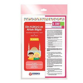 Coşku 8. Sınıf Din Kültürü ve Ahlak Bilgisi Kazanım Kontrol Testi & Ödev Testi - kollektif