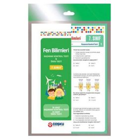 Coşku Yayınları 7. Sınıf Fen Bilimleri Kazanım Kontrol Testi ve Ödev Testii