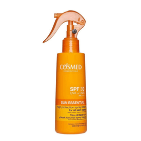 Cosmed Sun Essential 200 ml Spf30+ Tüm Cilt Tipleri için Yüksek Korumalı Güneş Spreyi